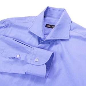 Phineas Cole Mens 16x35 Light Blue Dress Shirt Cotton Cutaway Collar